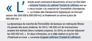 Immobilier d'entreprise : 1 000 000 m2 d'entrepôts prêts à décoller et une nouvelle dynamique du marché de l'immobilier de bureaux en Métropole Lilloise