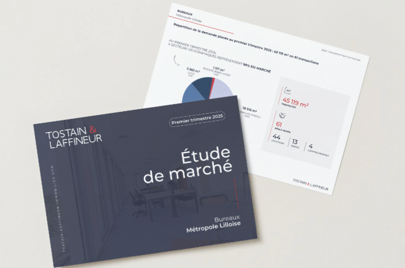Étude du marché Bureaux au premier trimestre 2025 - Métropole Lilloise