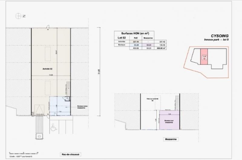CELLULES D'ACTIVITES  A CONSTRUIRE,  A LOUER - 1044 m²  - Secteur LESQUIN / SECLIN
